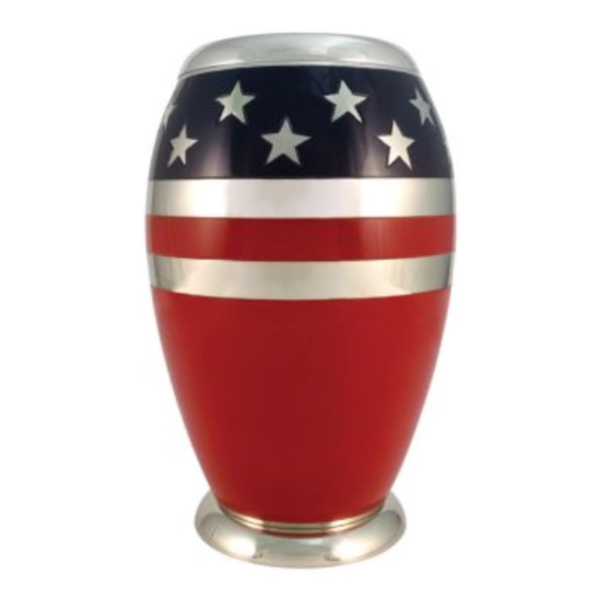 Stars and Stripes Urn (Brass)